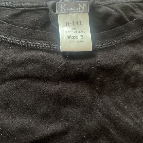 Kristensen du nord long sleeve black top - Picture 4 of 7